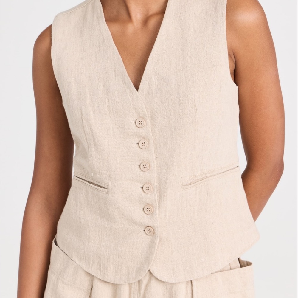 Blank NYC linen vest NWT